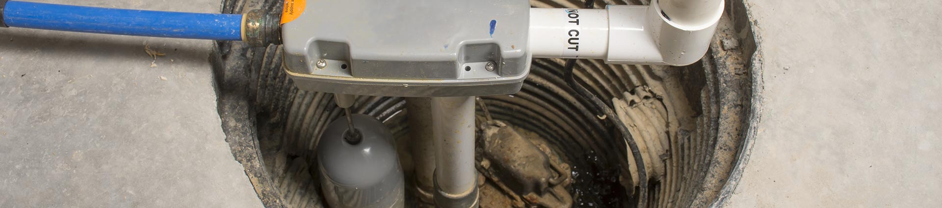 a sump pump installation